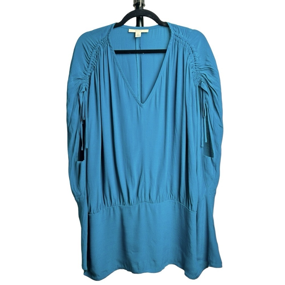 Sejour Size 2X Sleeveless V Neck Blouse Teal Blue Summer Casual Comfortable